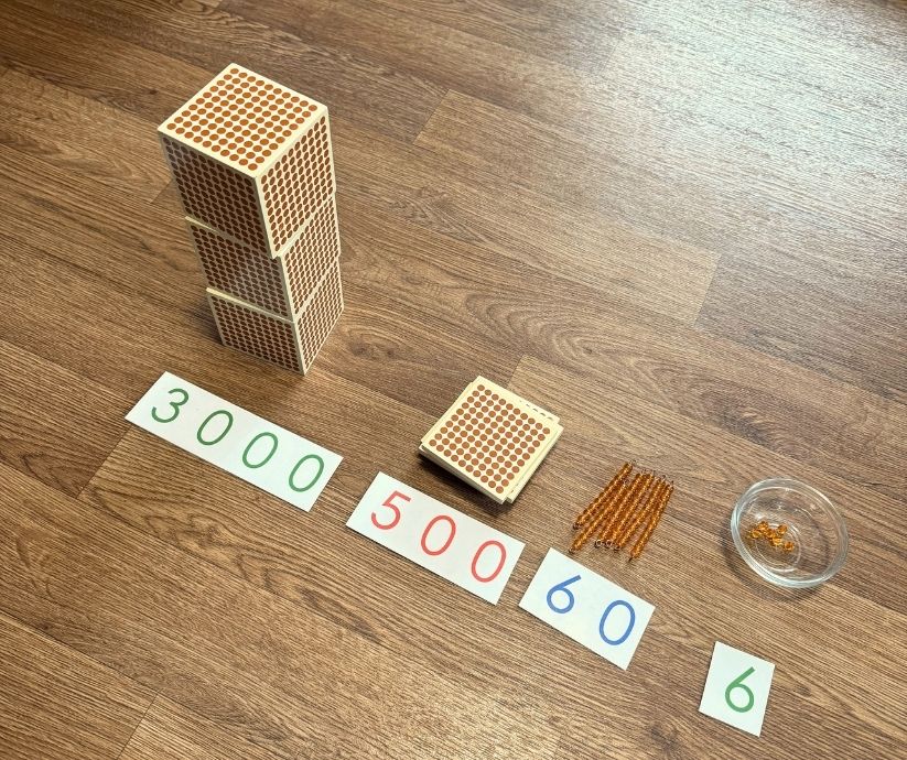 montessori perlový materiál